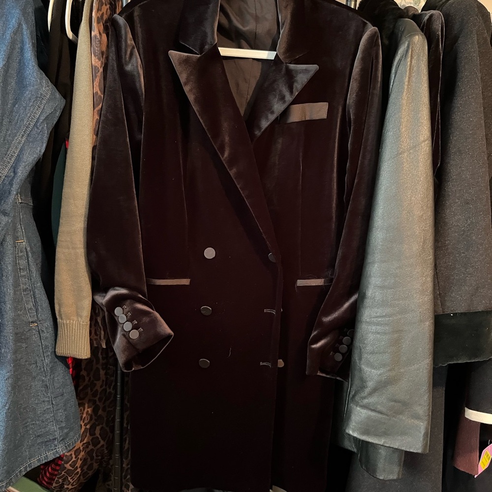 Express Black Velvet Jacket